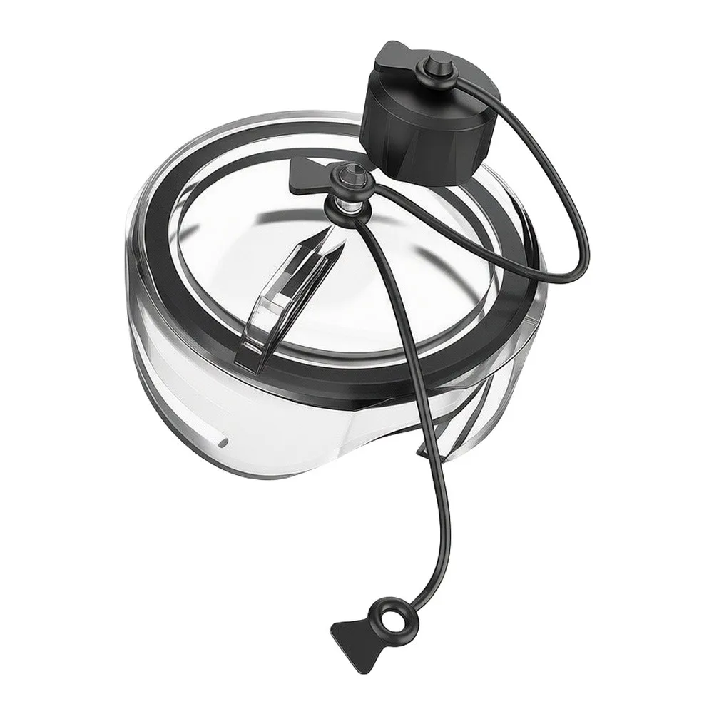 3 Inch RV Wastewater Valve Cap with Handle Clear Cover for Standard Sewage Valves Compatible with For Campers and Trailers