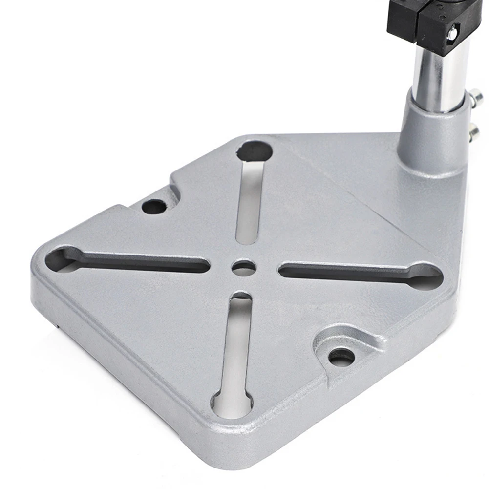 Supporto per trapano da banco per trapani elettrici Supporto per trapano con morsetto regolabile con base stabile e design semplice dell'asta di spinta