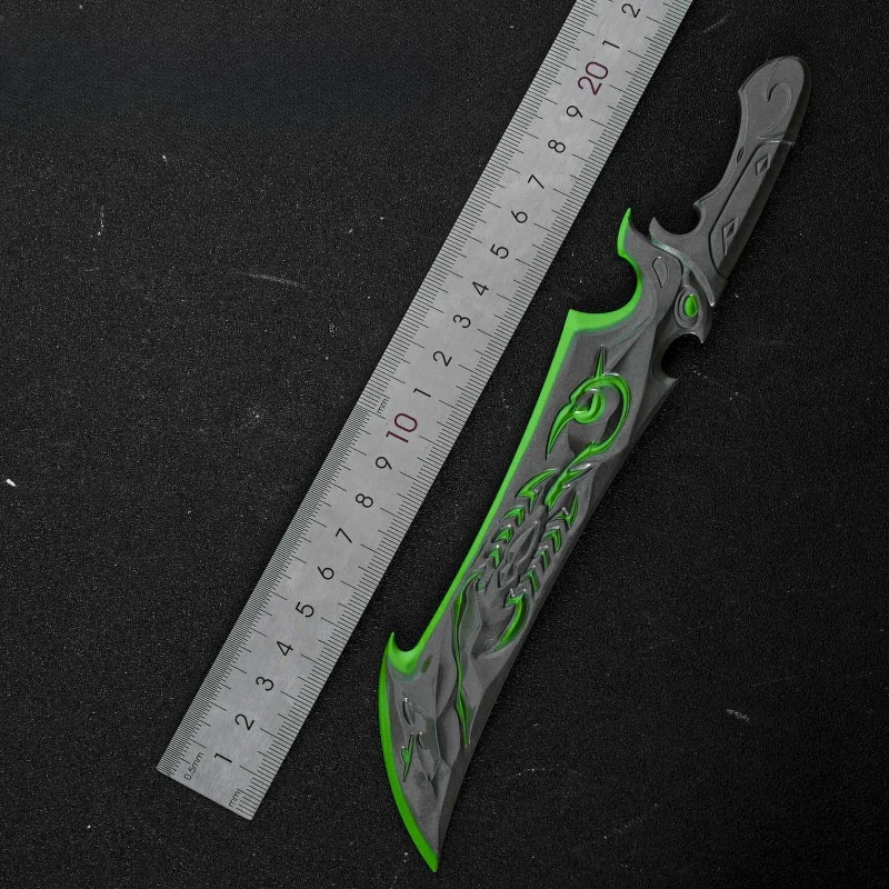 Paz elite maldição do julgamento grande facão jogo periféricos armas modelo cosplay brinquedo faca realista prop metal artesanato menino presente