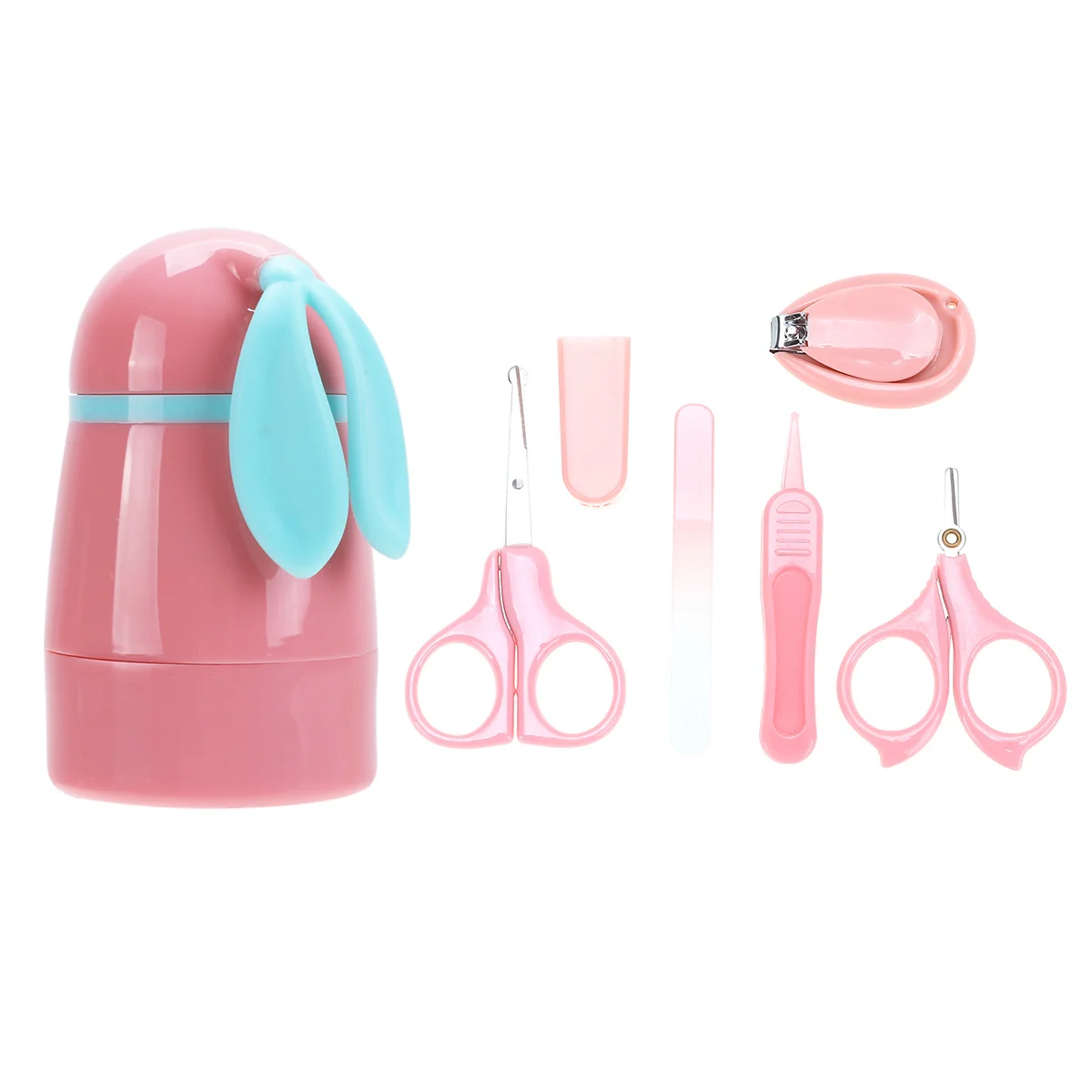 

5 Pcs/1 Infant Nail Trimmer Clipper Newborn Baby Care Grooming Kit Tool Clippers