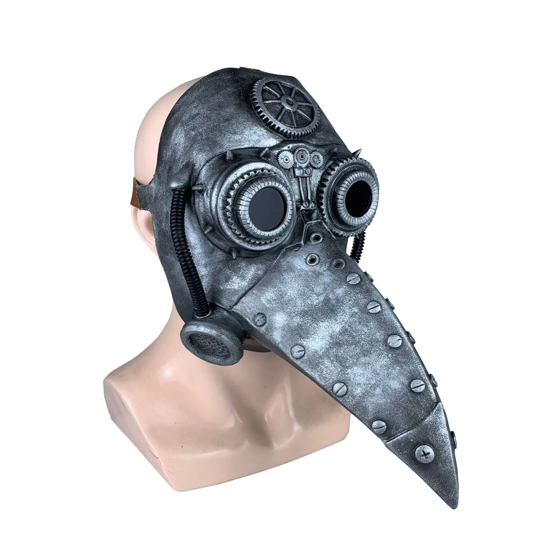 New Europe Schnabel Plague Doctor Leather Mask Cosplay Costumes Props Mechanical Punk Steam Europe Black Death Halloween Party