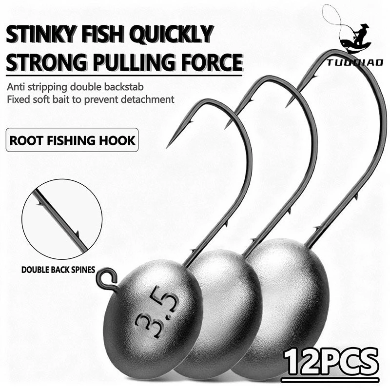 [TUODIAO]Mustad Micro Lure Set with Jig Heads And T-Tail Gru