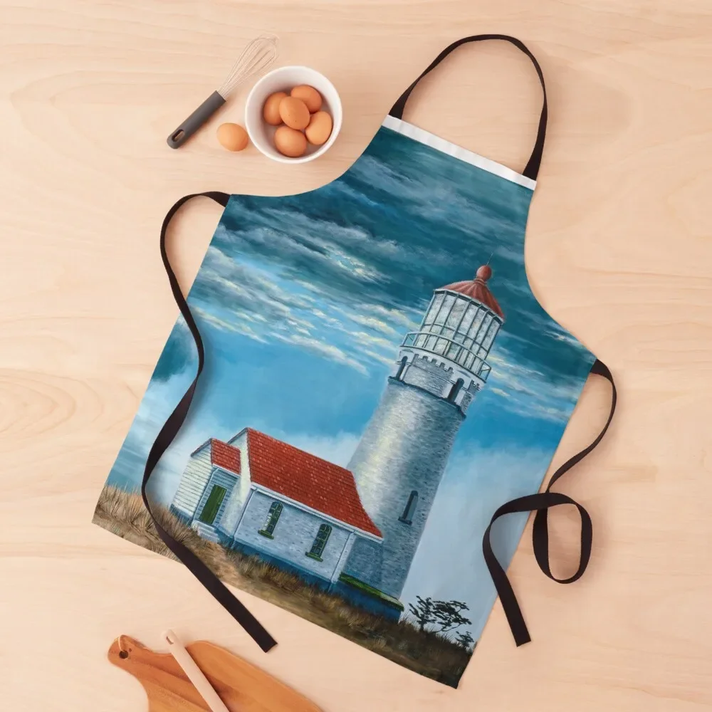 

Cape Blanco Lighthouse Apron Kitchen Accessories 2022 kitchen clothes for men kitchen item For Women Apron