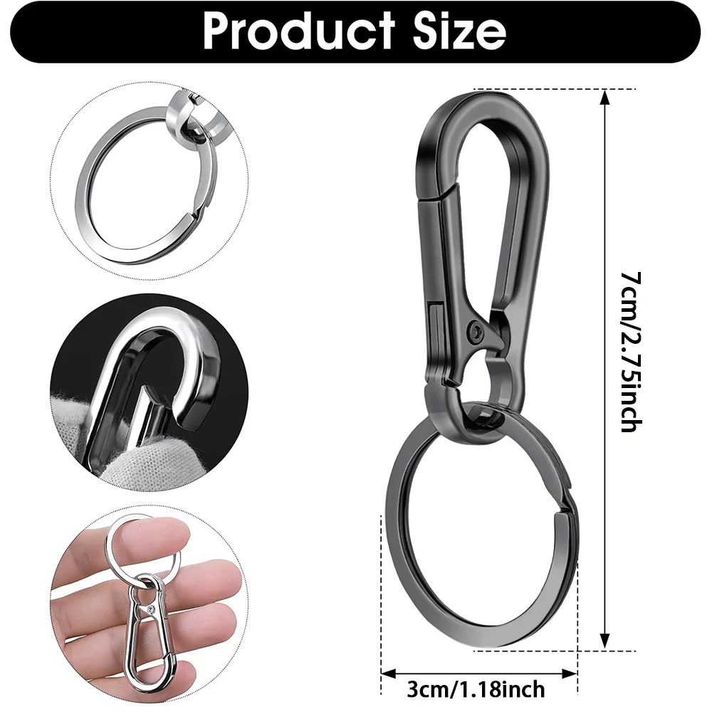 6/12/20 Pcs Alloy Clip Keychai - огляд і ціна Men Accessories Bag