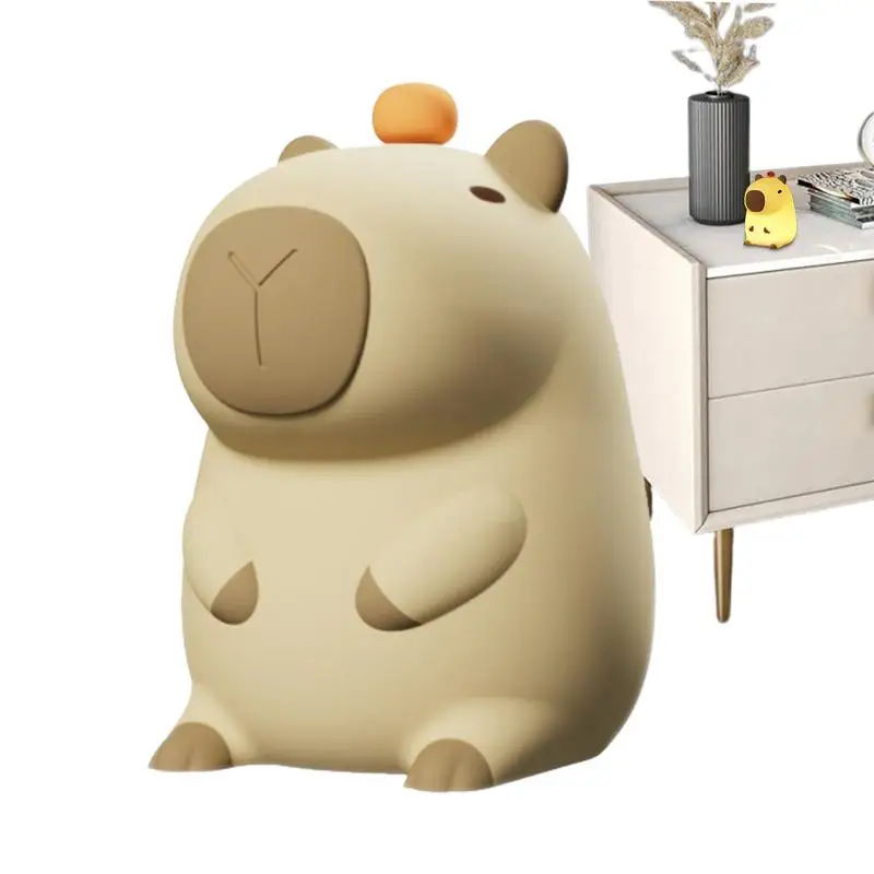 

Cute capybara night light children's night light USB rechargeable adjustable light clapping lamp home bedroom decoration