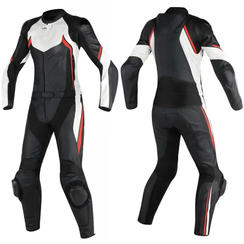 

2025 New Style Solid Color New Arrival Latest Style Motorbike Suit OEM Services Lightweight Motorbike Genuine Leather Motorbike