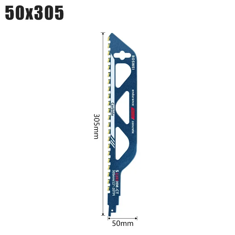 Tungsten Carbide Alloy Reciprocating Saw Blade Hard Alloy Saber Saw Aerated Cement Bricks Concrete Stone Demolition Cutting Tool