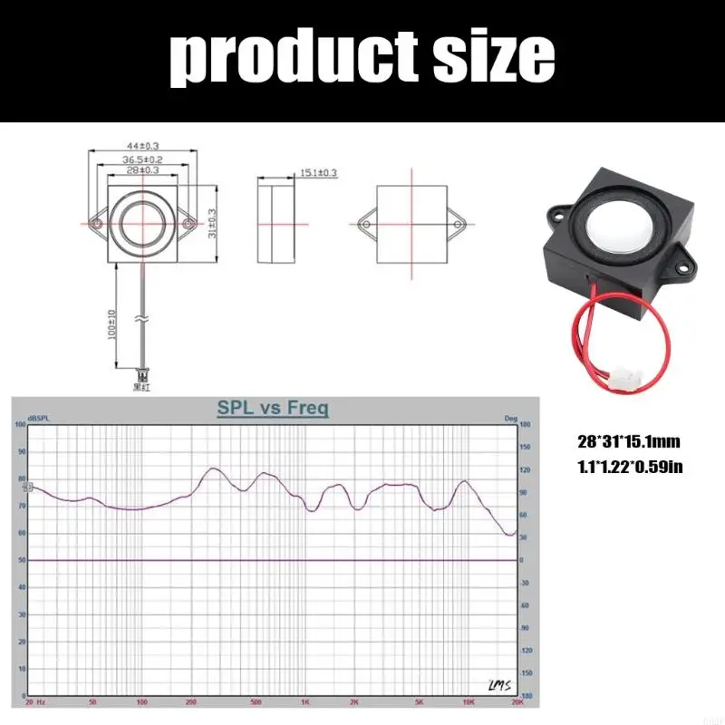 652F 4 Ω 3 Watt Full Frequency Mini Speaker Portable Full Ranges Loudspeaker Upgrades for Music Enthusiasts & Engineers