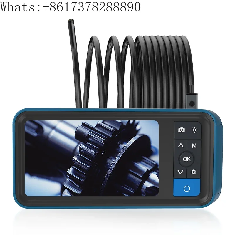 4.5-inch HD industrial endoscope 5m dual-lens 8MM side-looking probe night vision waterproof leak detector