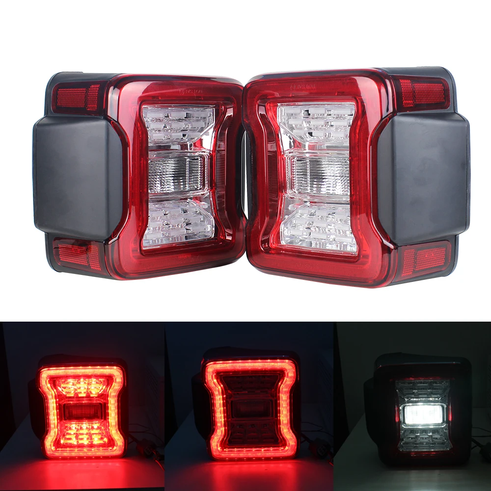 car bumper tail light for Jeep Wrangler taillight daytime light LED 2018~2021y car accessories Taillamp Wrangler rear light