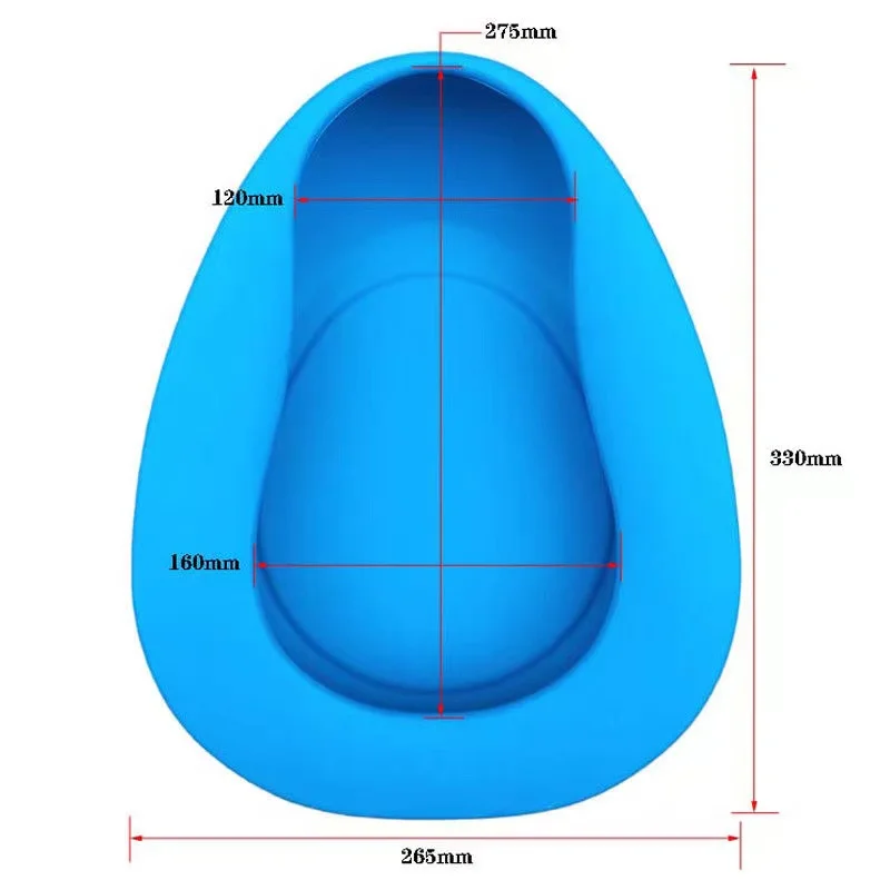 Portable Bed Toilet Ridden Bedpan for Patients Pregnant Elderly Disabled Over Toilet Bidet Male Female Hospital Pee Care Basin