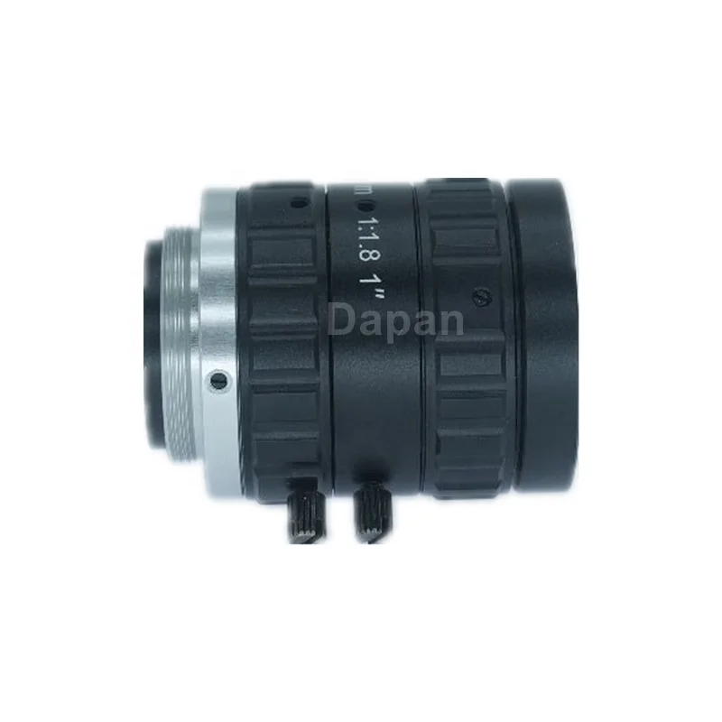 Профессиональный объектив машинного зрения, 8 МП, 1 дюйм, крепление C, 25 мм, F1,8, объектив промышленной камеры с низким искажением