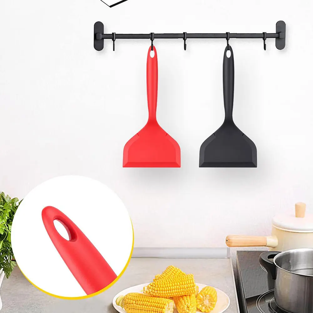 Красный BK антипригарный силиконовый токарный станок, лопаточка, термостойкая кухонная лопата, скребок для жарки говядины, мяса, яиц, кухонная утварь, новинка
