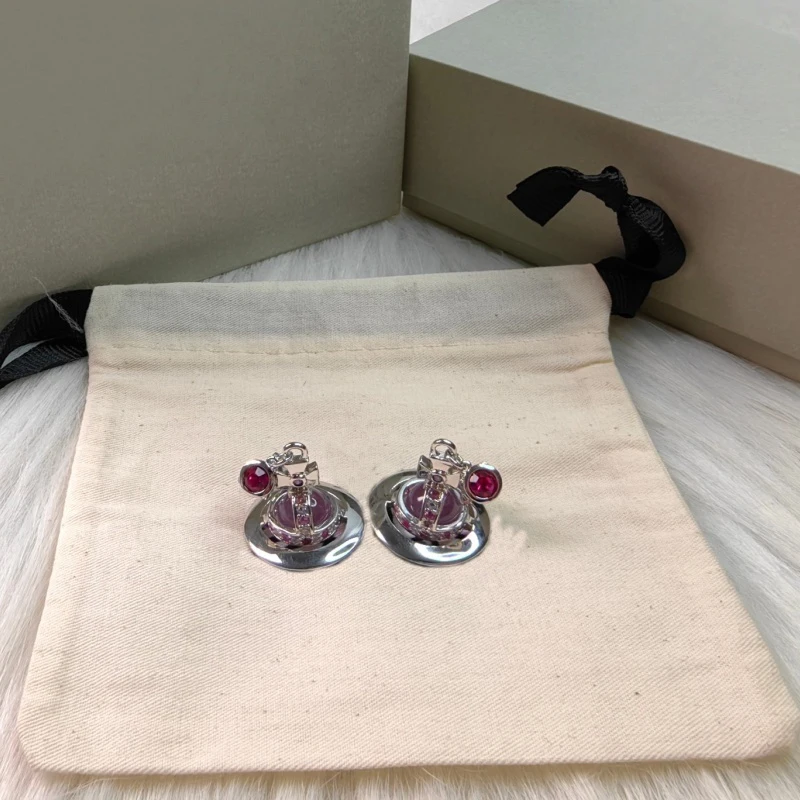 أقراط من الفضة الإسترليني S925 ثلاثية الأبعاد صغيرة من قاع زحل منقوشة #2