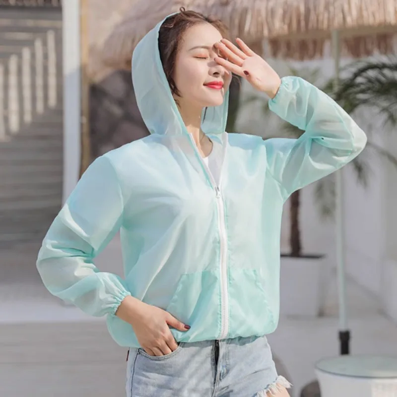 

Sunscreen clothing for women, UV resistant, solid color, breathable outdoor sunscreen clothing, sunscreen jacket