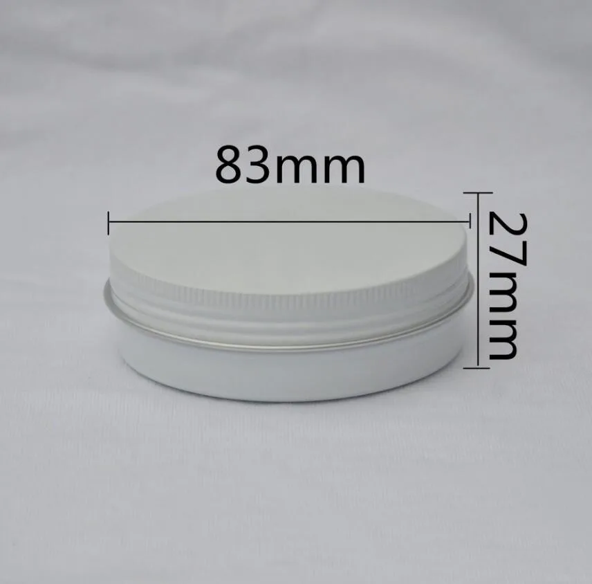 100 جرام الألومنيوم جرة وعاء زجاجة الشاي القصدير يوم كريم الليل قناع هلام الرطوبة مصل الفن مسمار الشمع العناية بالبشرة مستحضرات التجميل التعبئة