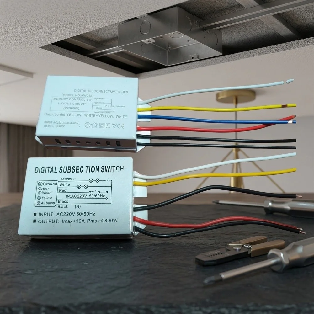 Digital Segmented Switch for Ceiling Pendant Lights with Intelligent Power Optimization and Multi-Stage Operation Modes