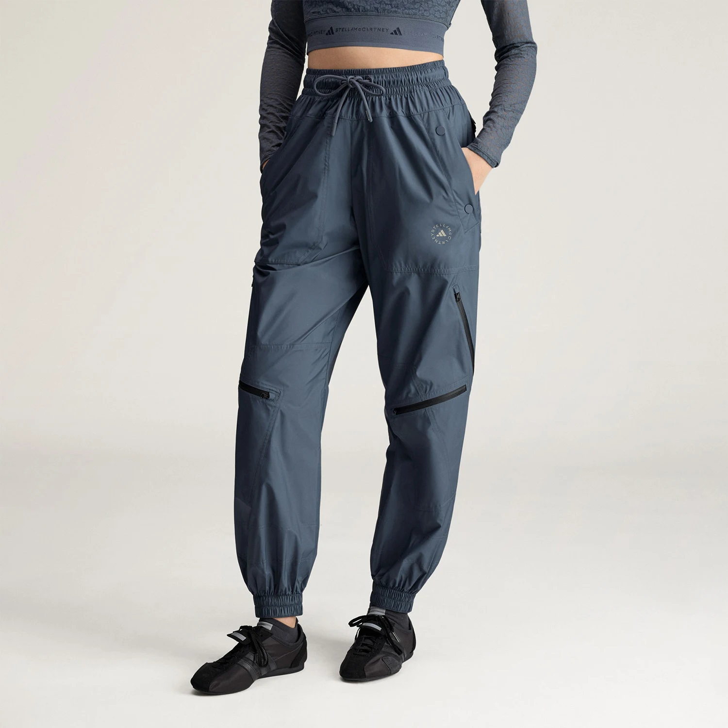 Adidas genuine ZIP TRACK PANTS women's leg binding loose pants KC5895