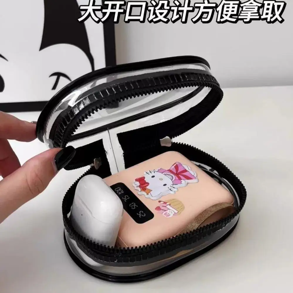 1 Pcs Transparent Wire-Winding Portable Organizer Bag - For Data Cables Chargers Earphones & On-the-Go Use
