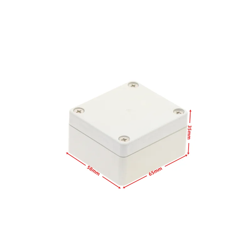 1pcs 65x58x35mm Plastic housing Security power supply housing Electronic instrument housing Outdoor wiring waterproof box