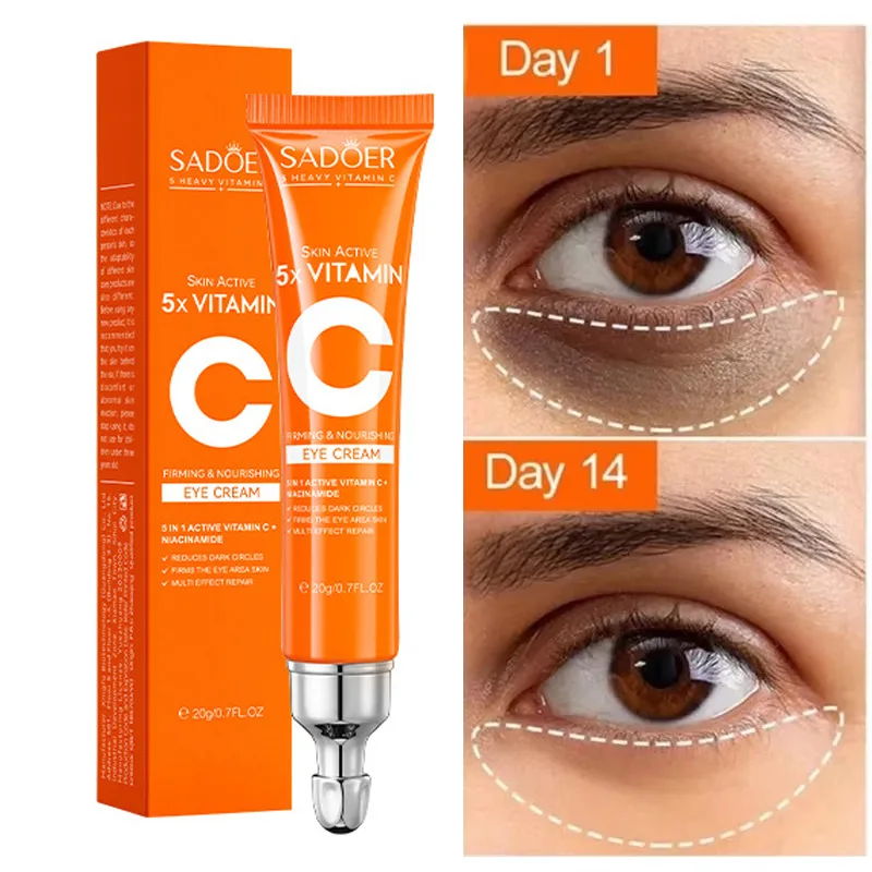 

Anti Dark Circle Eye Cream VC Remove Bags Under Eyes Whitening Lightening Cream Wrinkle Removal Eyes Firming Skin Care Cosmetics