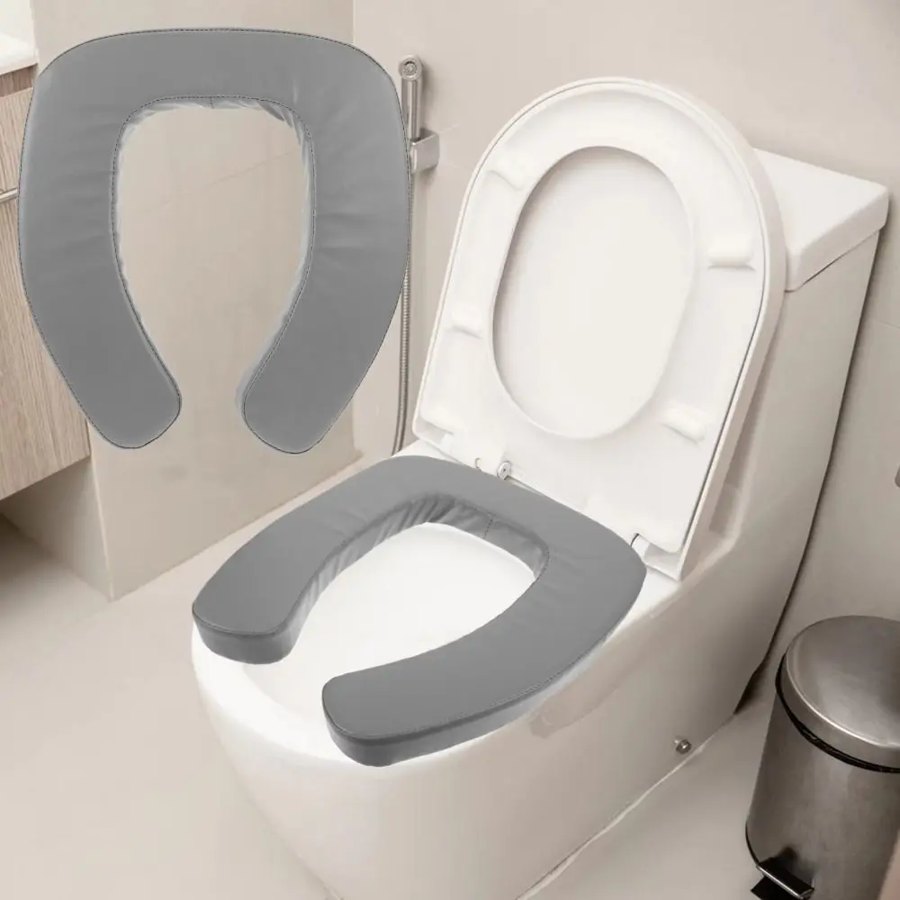 

Утолщенная подушка для унитаза с высокой плотностью наполнителя, водонепроницаемая, U-образная, из искусственной кожи, моющаяся, для увеличения высоты сиденья унитаза