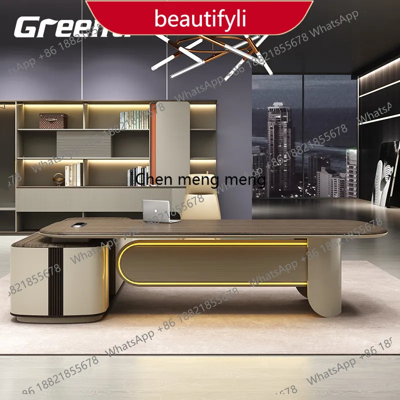 

Современный простой офисный стол класса люкс A38 для руководителя/директора, большой рабочий стол