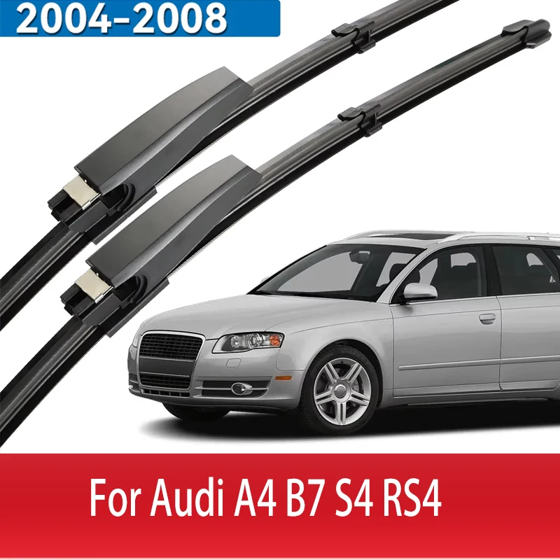 

Wiper Front Wiper Blades For Audi A4 B7 S4 RS4 2004-2008 Windshield Windscreen Window Car Rain Brushes 22"+22" windshield wiper