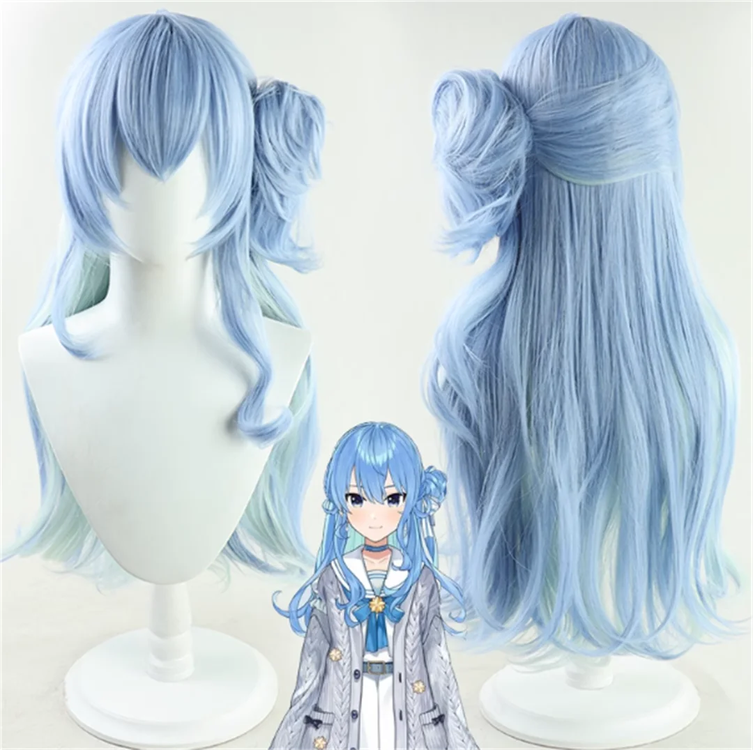Cosplay Hololive VTuber Hoshimachi Suisei Wig Virtual Anime game party synthetic heat-resistant wig ﻿