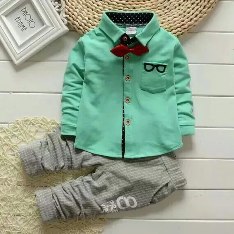 New Spring Autumn Baby Boys Clothes Children Fashion Shirt Pants 2Pcs/Sets Kids Outfits Toddler Casual Costume Infant Tracksuits