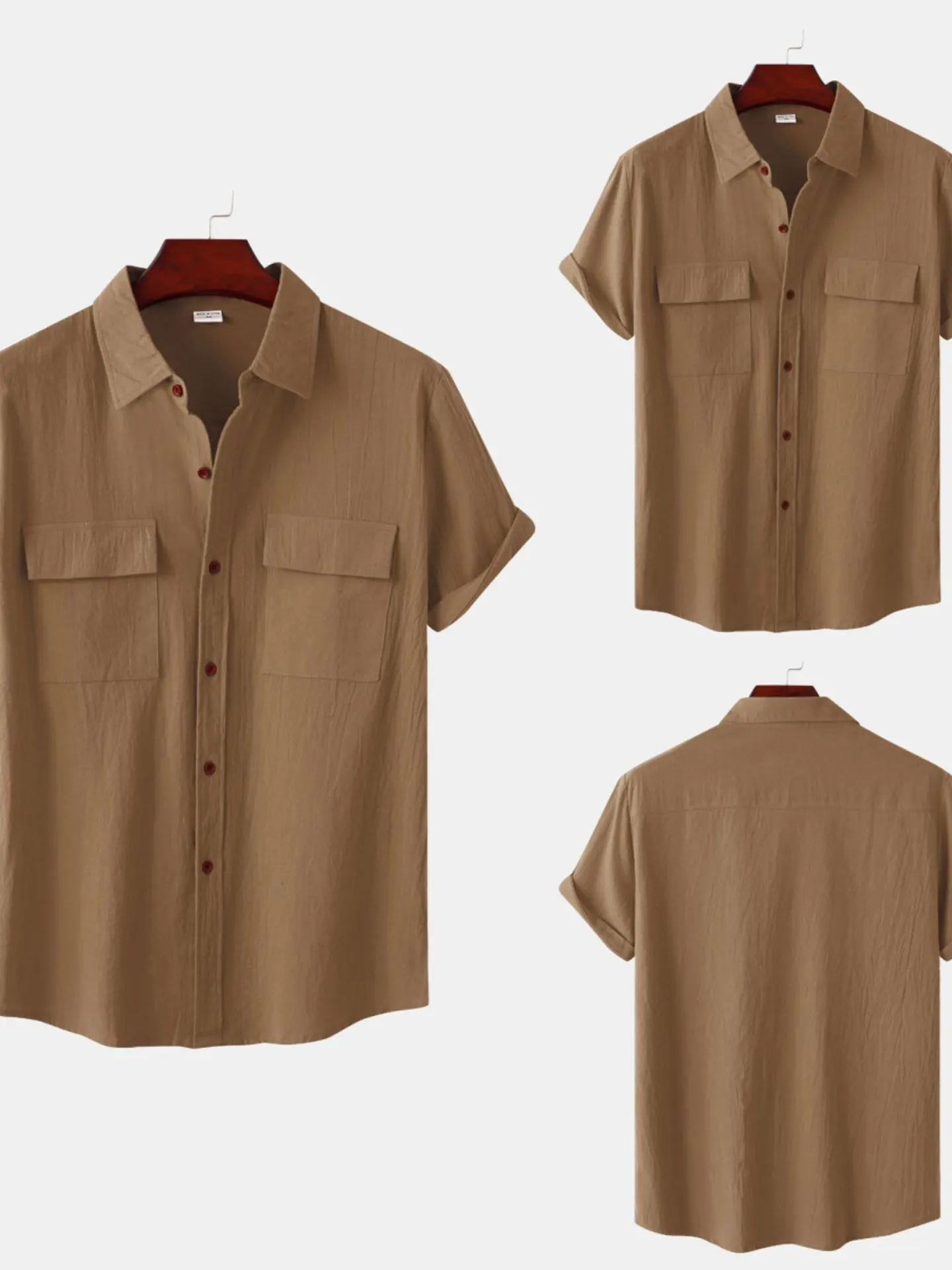 

Men's Color Casual ort Sve irt Loose Fit Summer Faion Basic Sle Chinese Manufacturer 00% Other Material