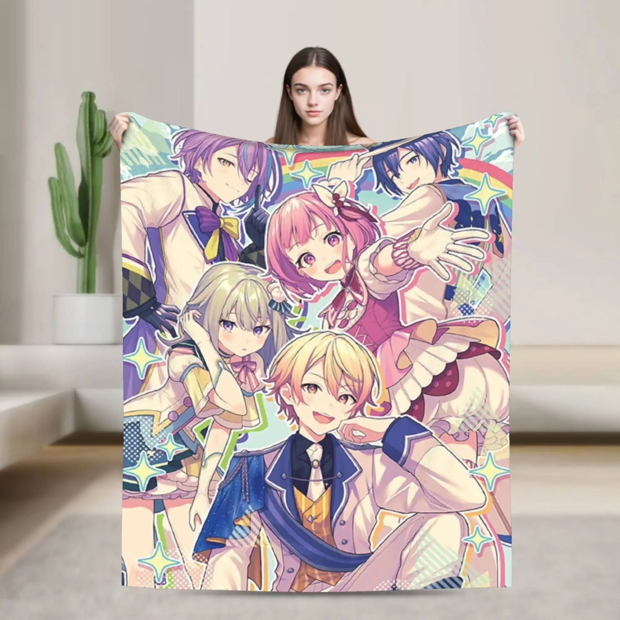 rui kamishiro tenma tsukasa Blanket Super Soft Warm  Throw Blankets for Sofa 50x60 Inch Multiple Sizes Bedspreads
