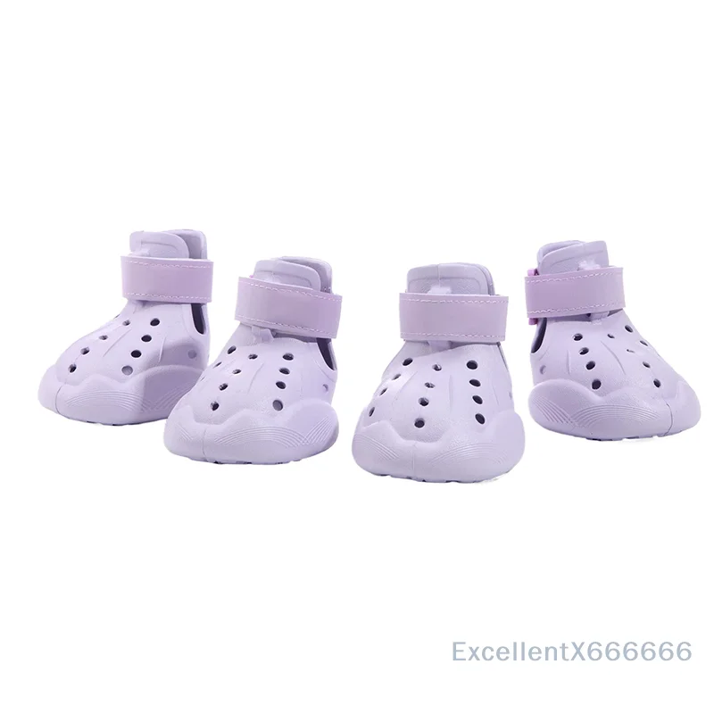 

4-Pack Lightweight Water-Proof Dog Shoes Pet Boots with Tough Wear-Resistant Outsole for Dog's Paws