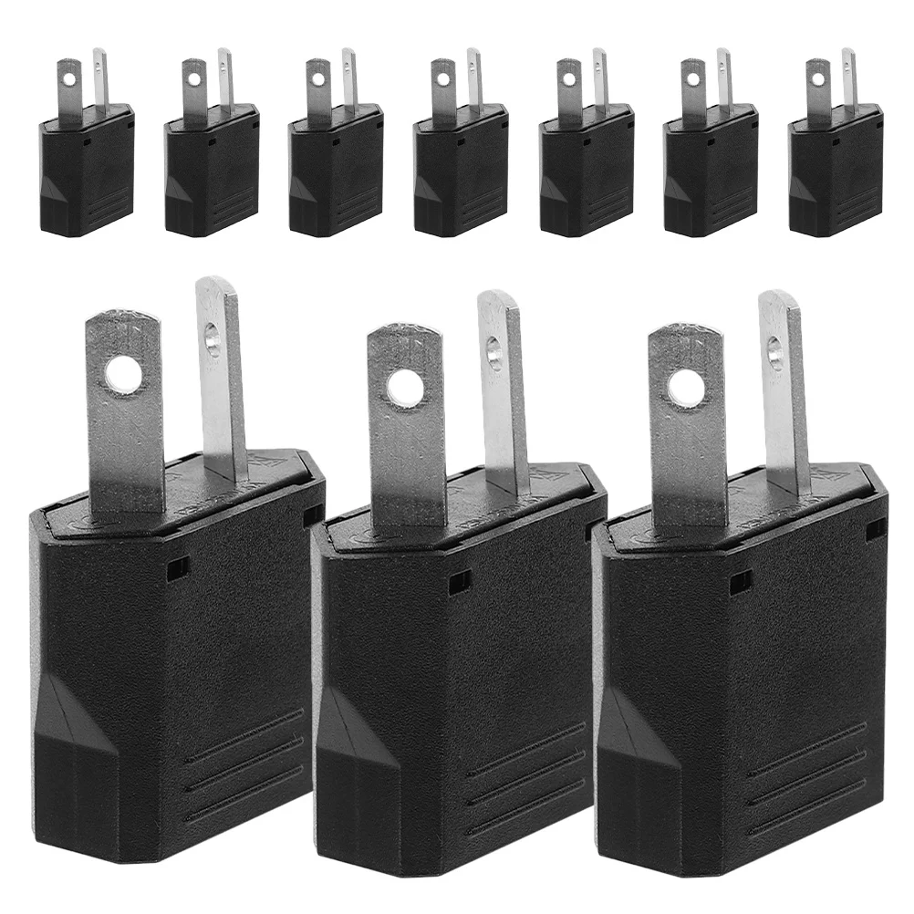

10Pcs Us Eu to Au Adapter Power Converter Compact Safe Durable Business Trip Socket Adapter Change-Over