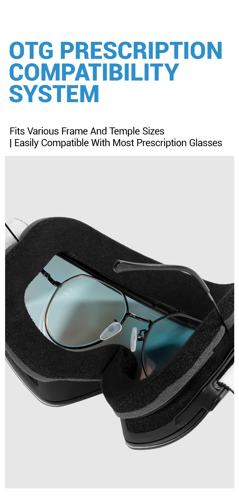 KAPVOE Neue Outdoor Photochrome Ski Brille Magnetische Anti-fog-Ski Brille Winter Sport Skifahren Snowboard Männer Frauen UV400 Schnee – Detail 8
