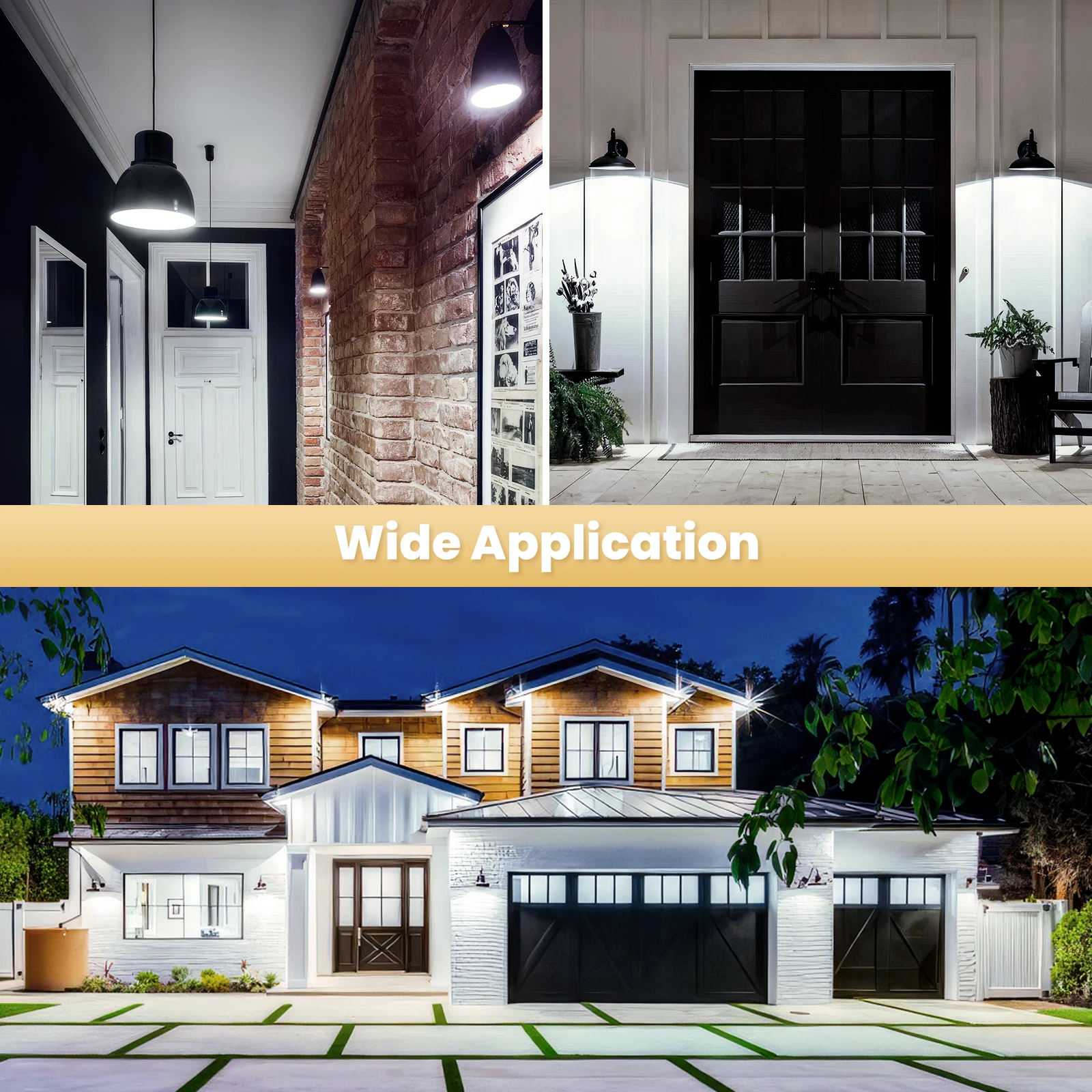 Nooknova Radar Motion Sensor Light Bulbs A60 100W Equivalent 5W 7W 9W 12W Motion Detector Auto Activated Dusk to Dawn LED Bulb