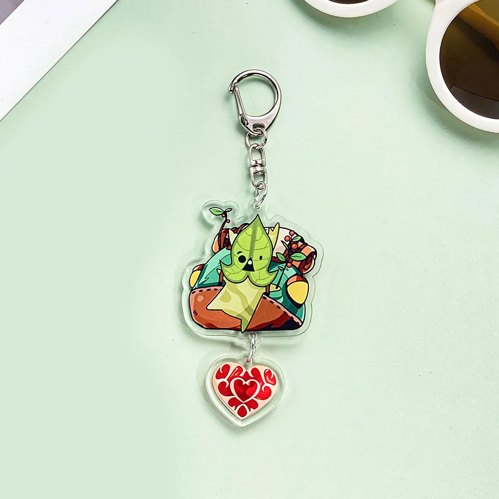 زيلدا لعبة شعبية أسطورة زيلدا: دموع المملكة سلسلة مفاتيح مصنوعة من الأكريليك المساعدون حقيبة كرتونية قلادة حلية كيرينغ هدية #4