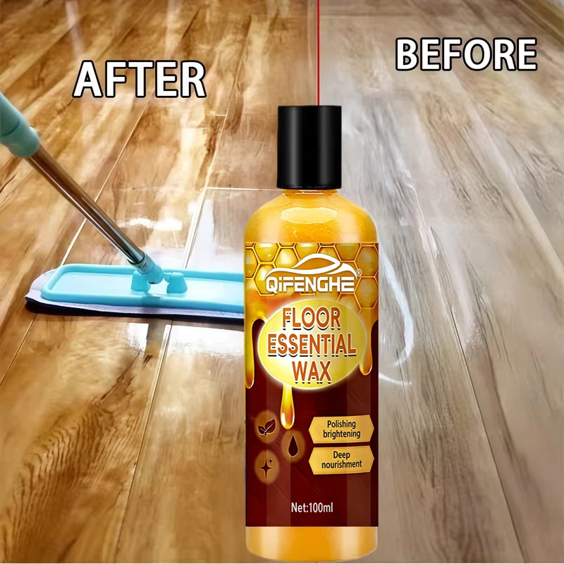 

100ml Floor Essential Wax | QIFENGHE Floor Polisher, Deep Nourishment & Brightening Floor Treatment