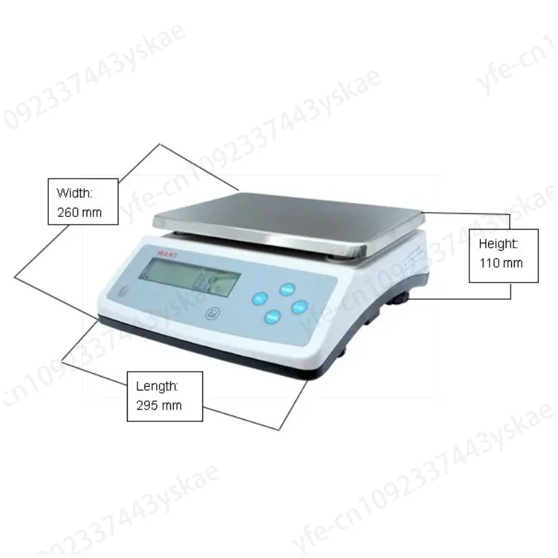 10kg 15kg 20kg 30kg 0.1g 1g electronic digital weighing scale with RS232