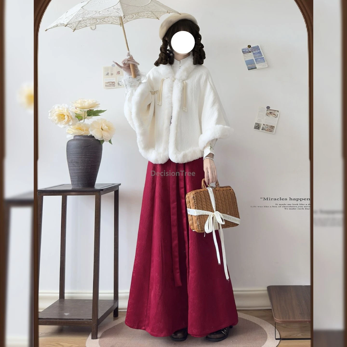 

2025 gentle style retro elegant fashionable modern daily hanfu set trendy warm thicken winter garment women's temperament hanfu