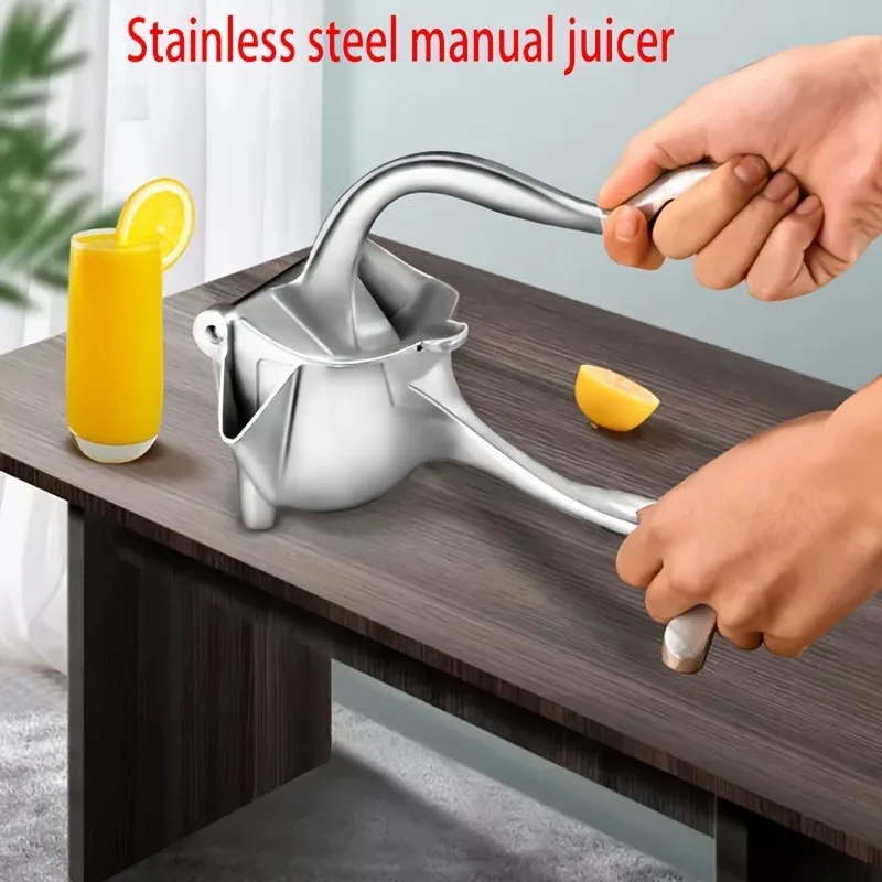 1pc Stainless Steel Manual Juicer, Lemon Juicer Manual Juicer Fruit Squeezer, Removable Heavy Duty Citrus Juicer Extractor Tools