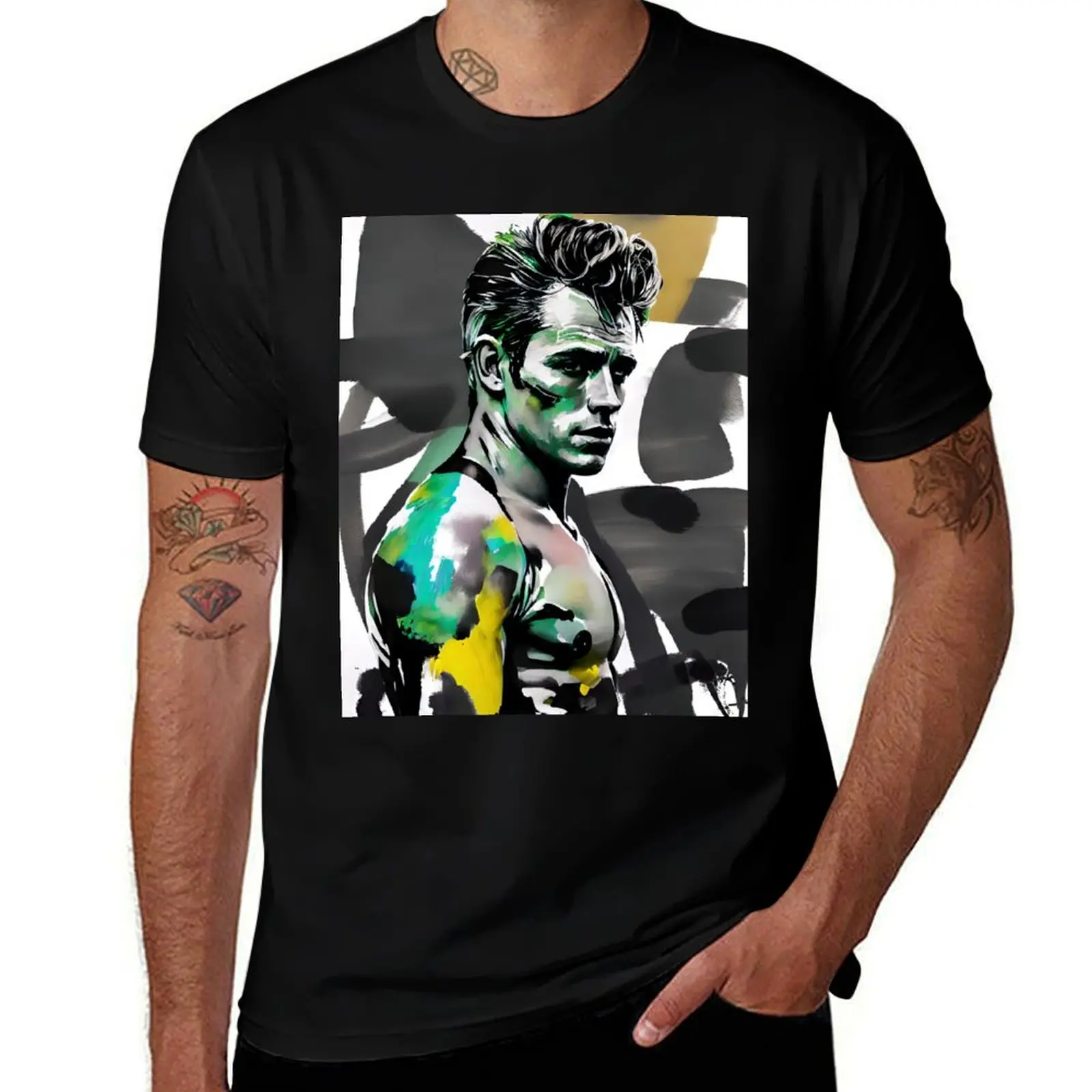 

James Dean T-Shirt for a boy blanks cotton graphic tees fruit of the loom mens t shirts