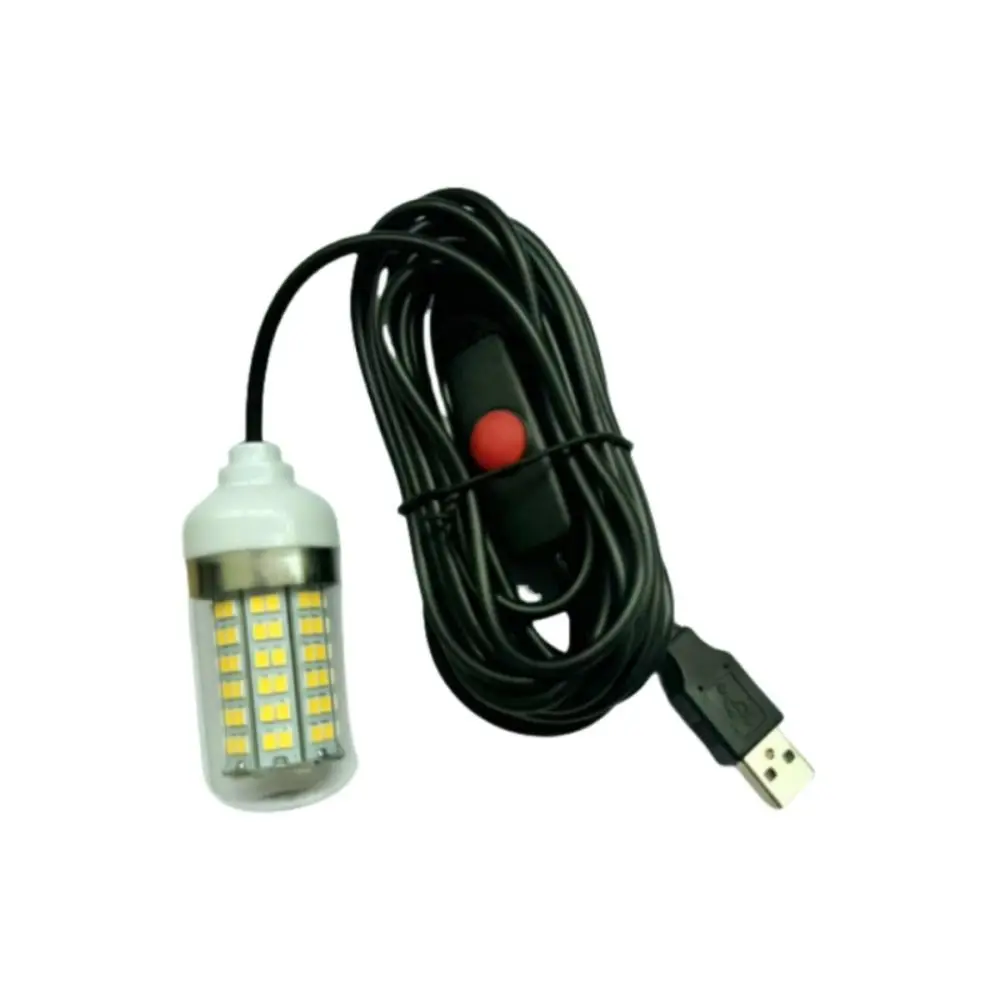 5V USB Unterwasser-Fischköderlampe 4 Farben Lichter IP68 Wasserdicht Tauchfähiges Fischfinder-Licht Tragbar Multifunktional – Detail 2