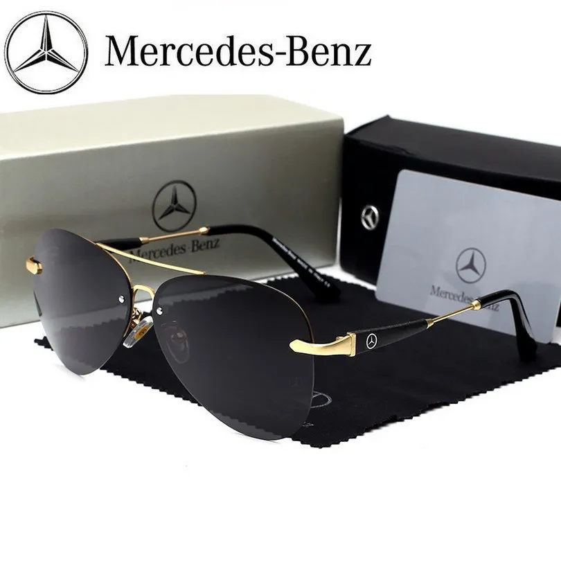 

For Mercedes Benz A B C E S V Class GLB GLC GLE AMG Pilot SLK SLC ML Car High Men Anti Glare Driver Goggles Polarized Sunglasses