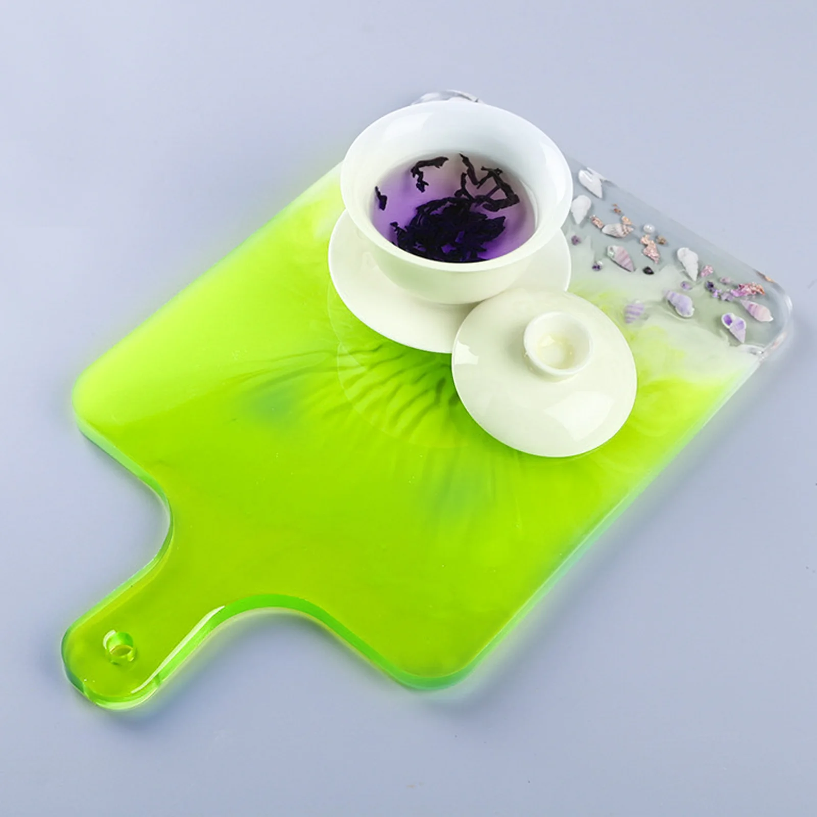 

2pcs Mold for Making Epoxy Resin Rectangular Tray Molds Jewelry Craft Serving Diy Mold Craft Decorative Plate Storage