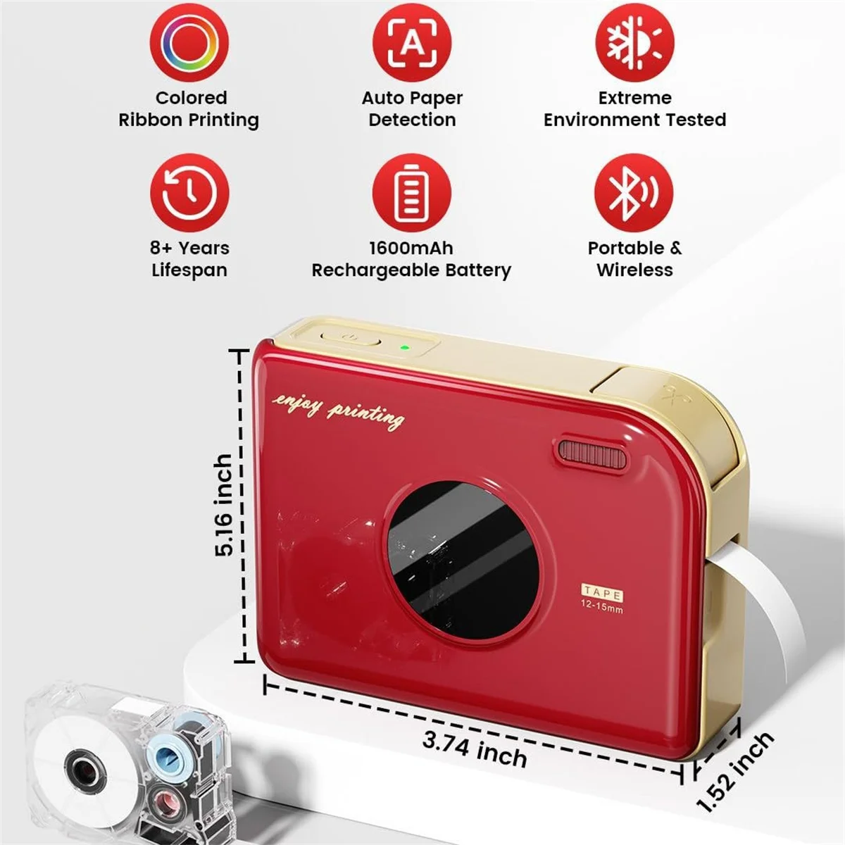 [1pcs label ] PHOMEMO A30 Furnishing Tag Printer Portable Small thermal Printer Mini Tag Machine