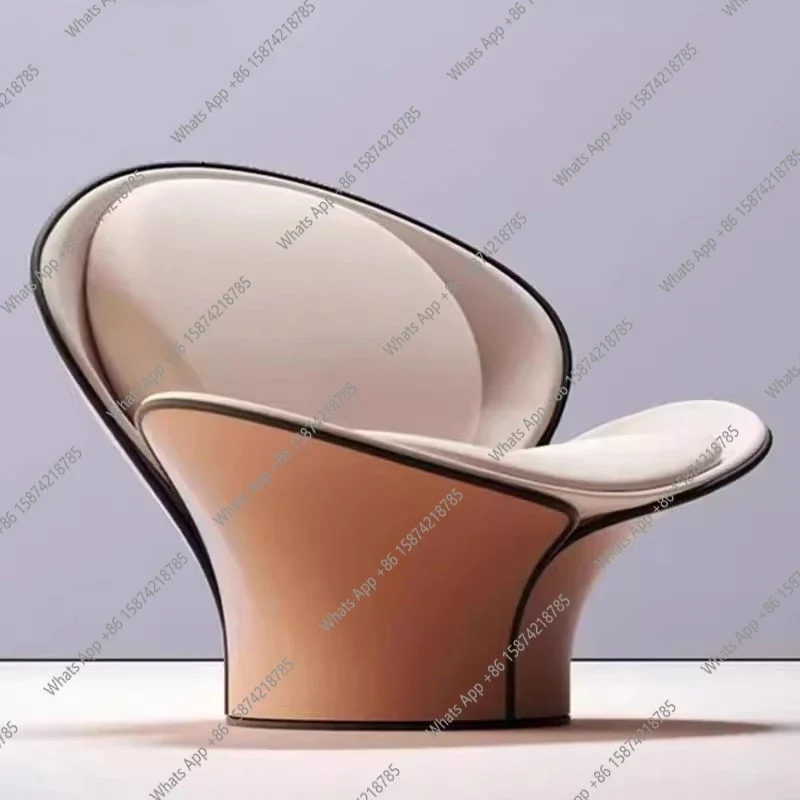 

A69 Nordic Design Creative Bud Modeling Light Luxury Home Hotel FRP Flower Shape Art Armchair Fashion