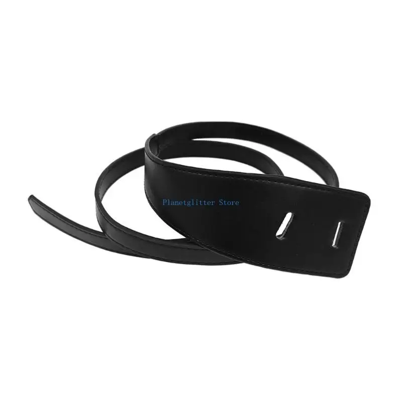 

652B Office Women Belt Simple Corset Waist Cincher PU Waist Belt for Various Outfit