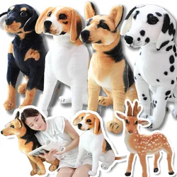 Animales de peluche de perro Dálmata, wolfhound realista para cachorro de juguete, juguetes de decoración para niños, regalo para niños, mascota de tienda de mascotas