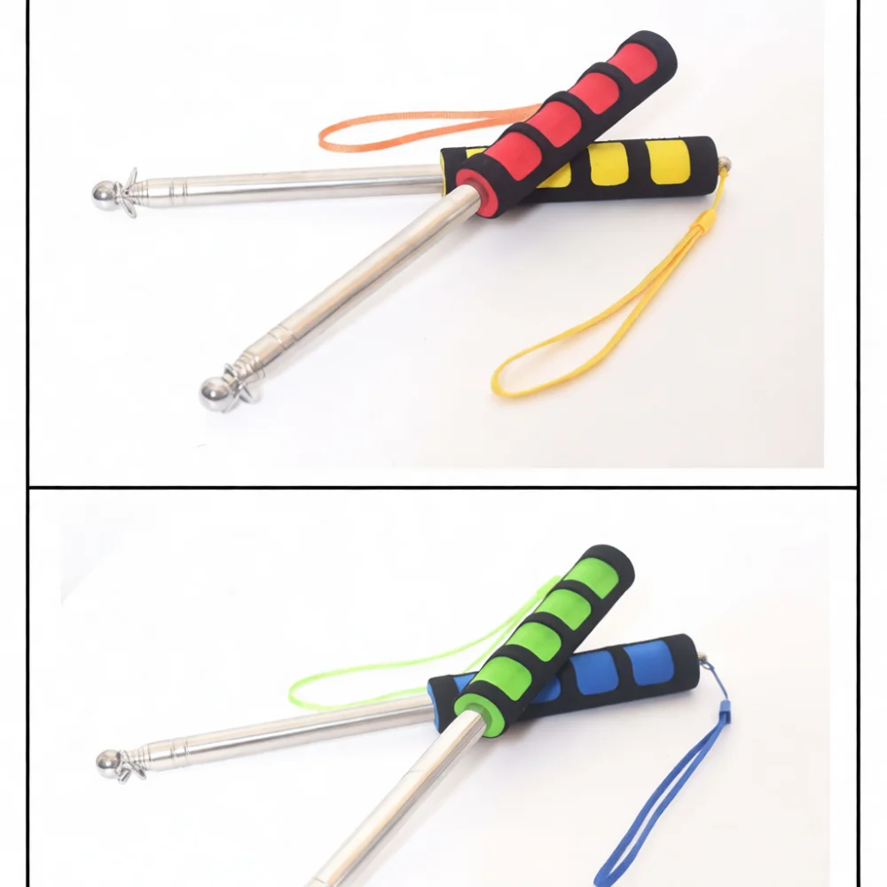Professional Stainless Steel Handheld Guide Pole Retractable Pointer Teaching Tool For Travel Group Organization
